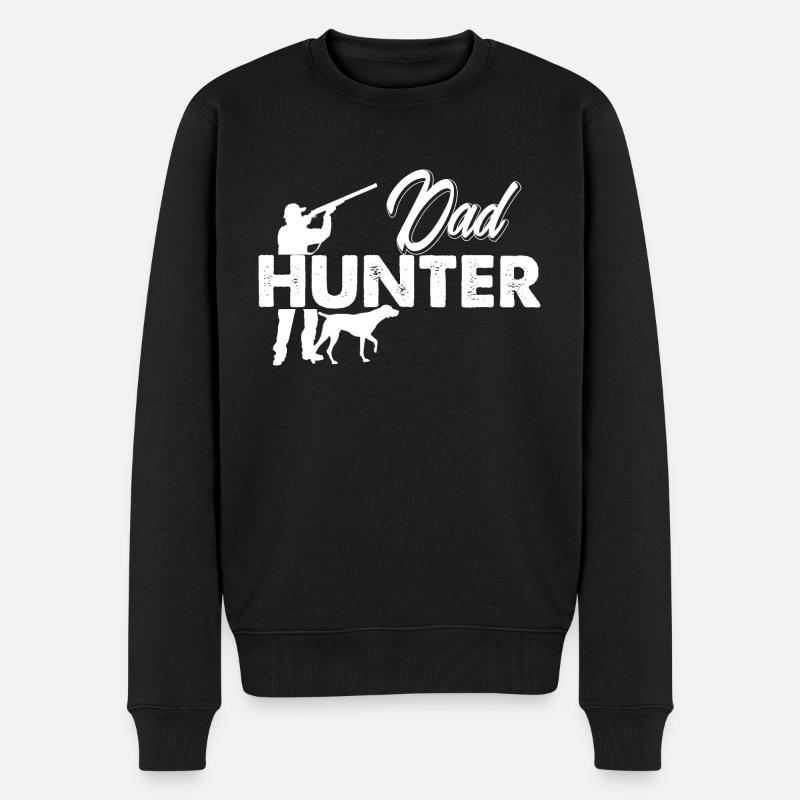 Dad hunter - Pull Premium bio Homme - noir