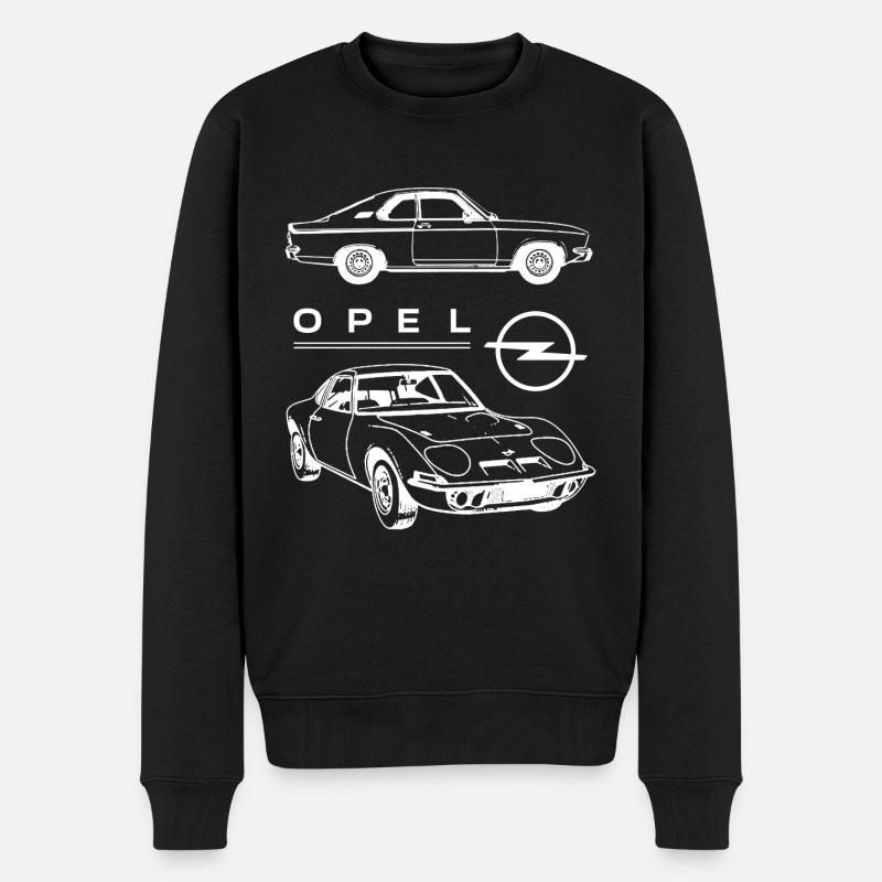 Opel Manta Und Opel GT Design Mit Logo - Männer Premium Bio Pullover - Schwarz