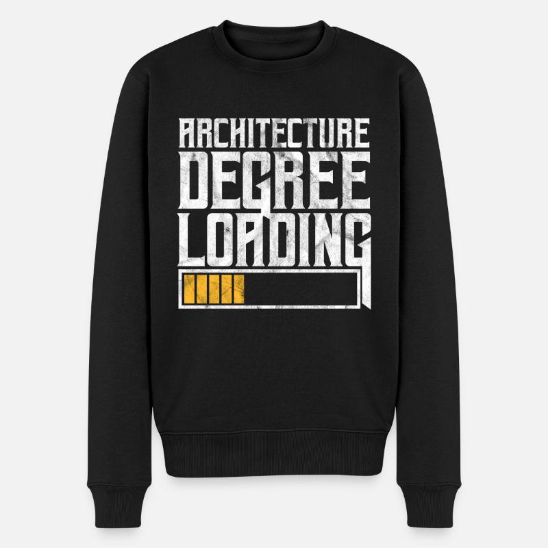 Architekt - Männer Premium Bio Pullover - Schwarz