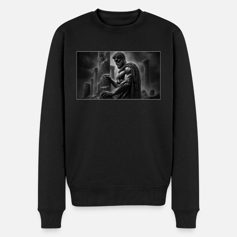 Le philosophe et les ruines - Pull Premium bio Homme - noir
