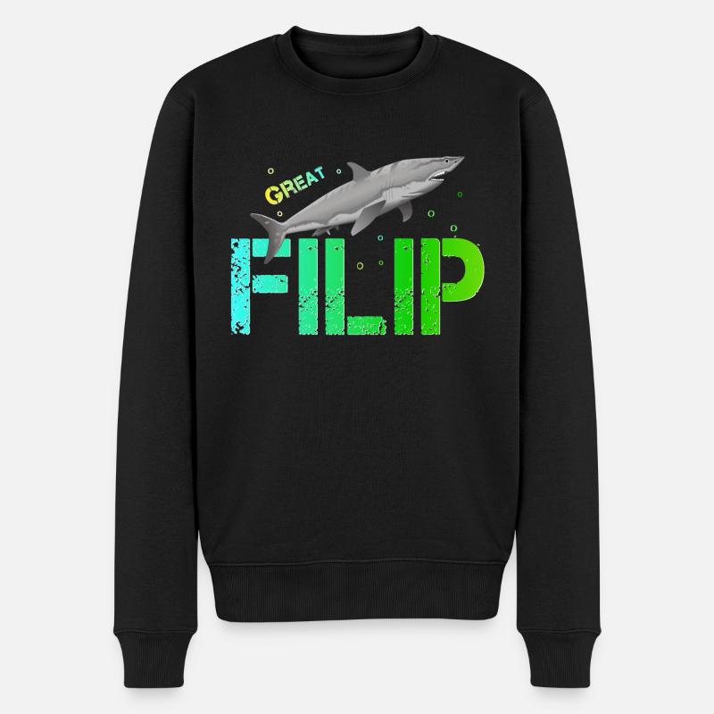 Filip Geburtstag Filip - Männer Premium Bio Pullover - Schwarz