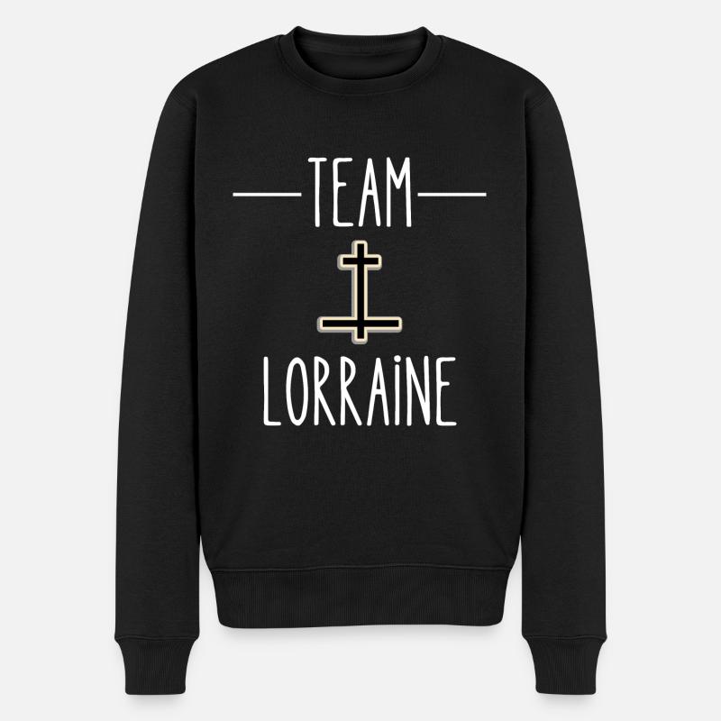 team lorraine - Pull Premium bio Homme - noir