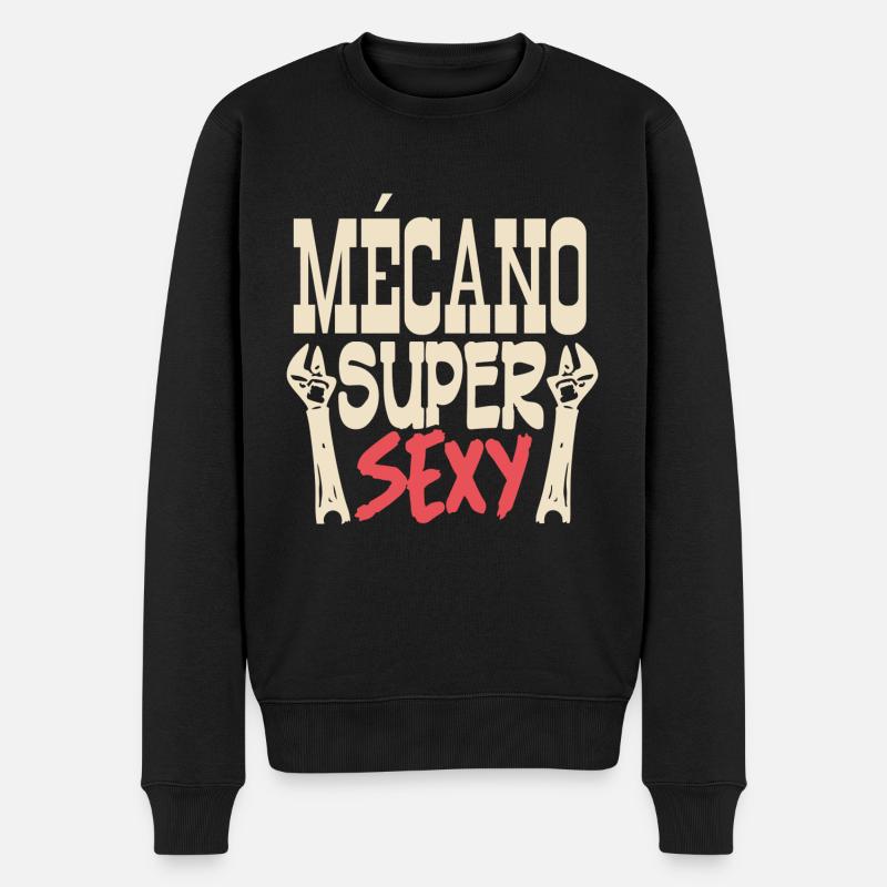 mécano super sexy - Pull Premium bio Homme - noir