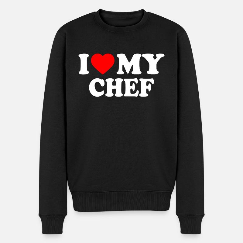 I love my chef - Pull Premium bio Homme - noir