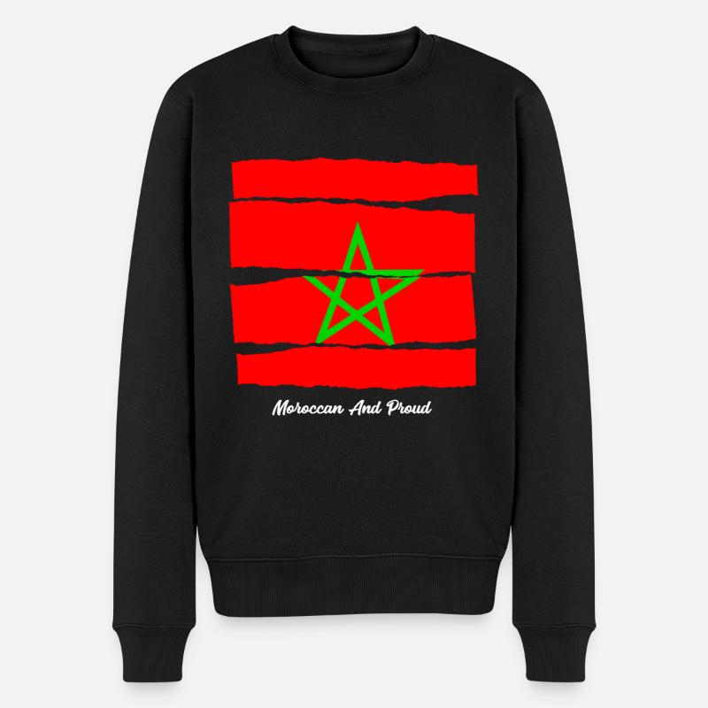 Marocain et fier Maroc - Pull Premium bio Homme - noir