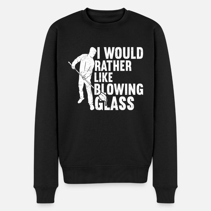 Glasbläserei Glasbläserei Glasbläser - Männer Premium Bio Pullover - Schwarz