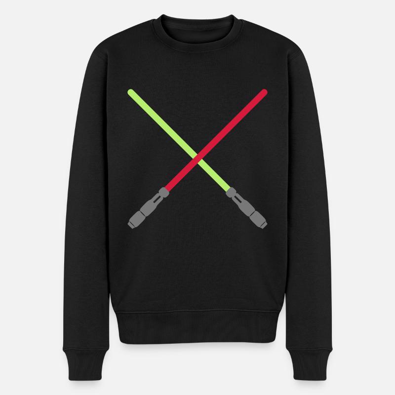 Lightsaber sabre laser croisé sabres laser - Pull Premium bio Homme - noir