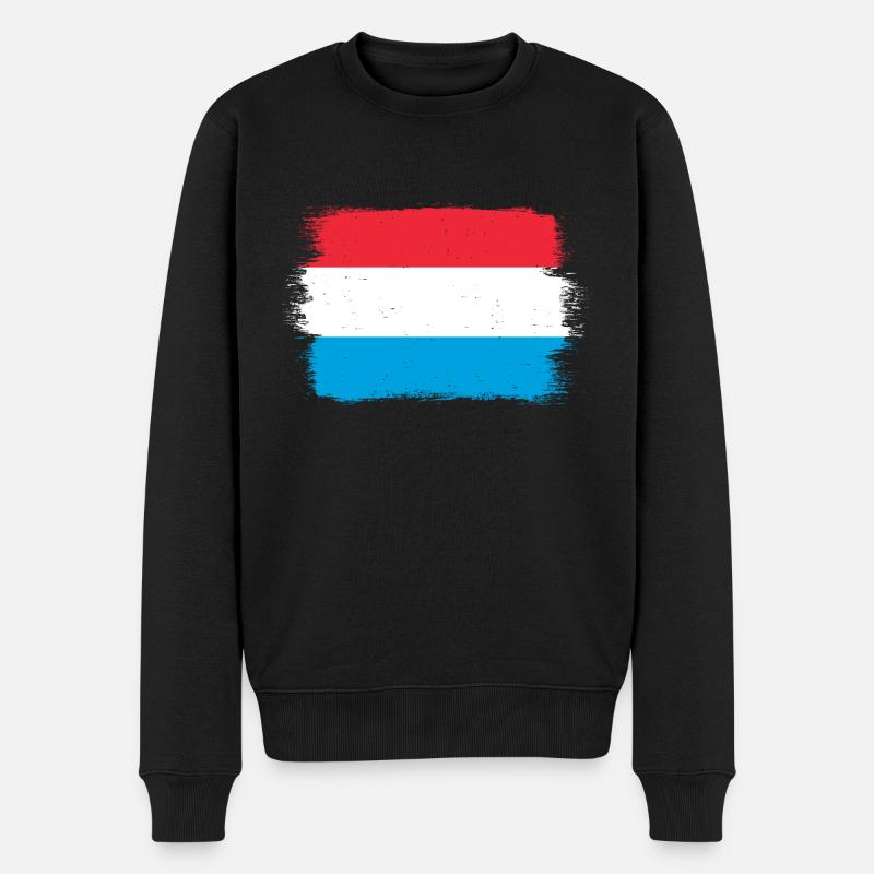 Drapeau luxembourgeois Drapeau luxembourgeois Accueil - Pull Premium bio Homme - noir