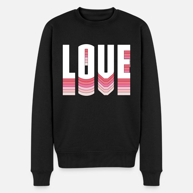 Amour - Pull Premium bio Homme - noir