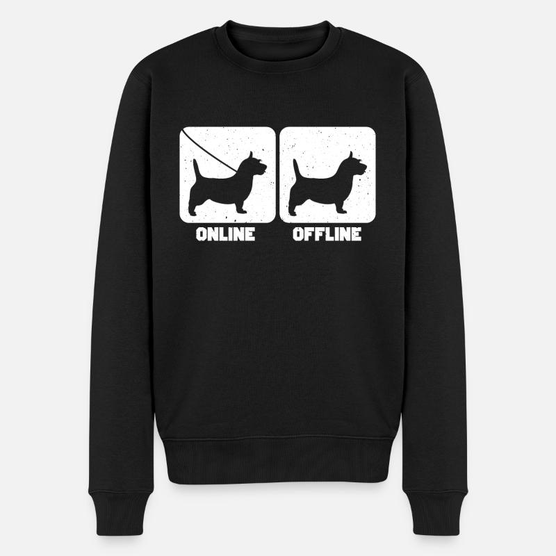 Australian Terrier - Männer Premium Bio Pullover - Schwarz