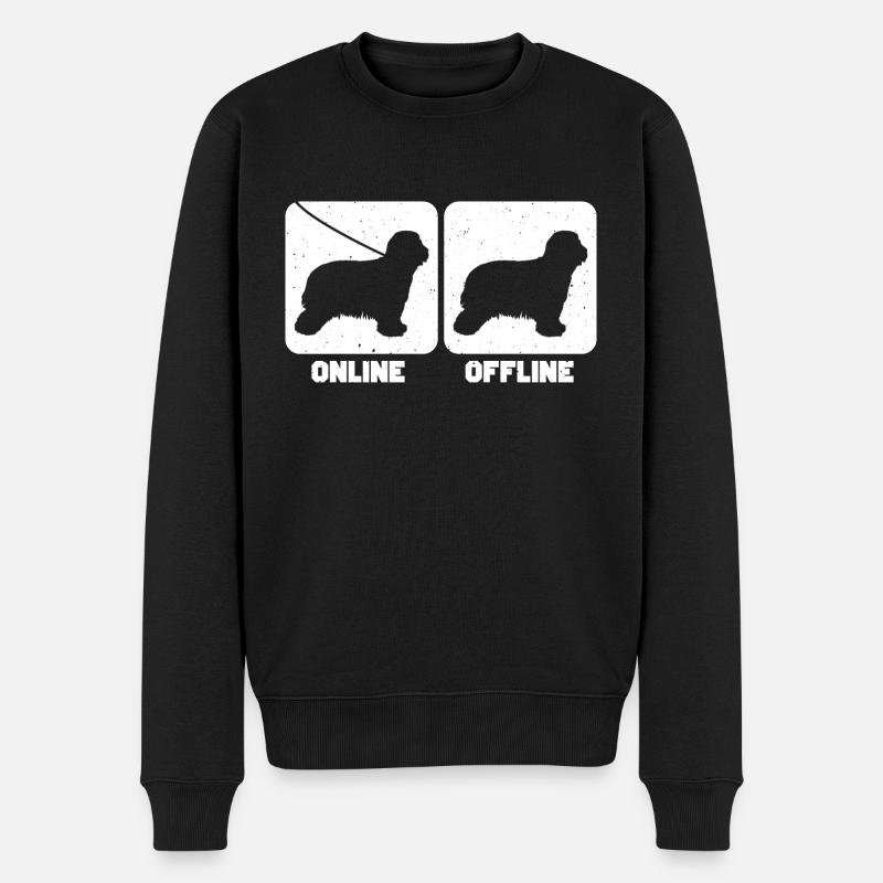 Collie barbu - Pull Premium bio Homme - noir