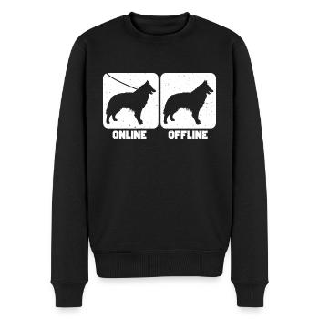 Belgian Tervuren - Männer Premium Bio Pullover - Schwarz - Vorne - Nico (187cm)