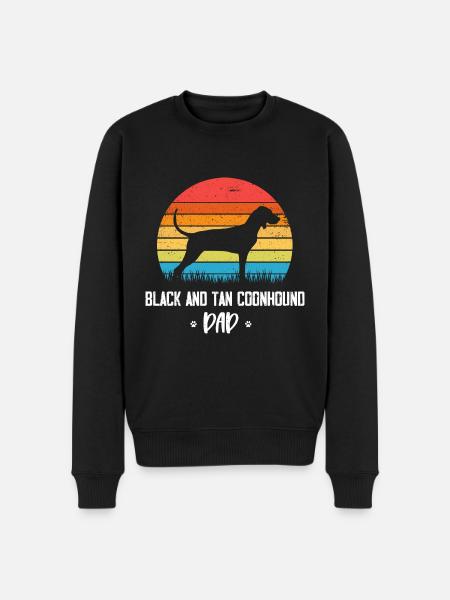 Black and Tan Coonhound - Men's Premium Organic Jumper - black