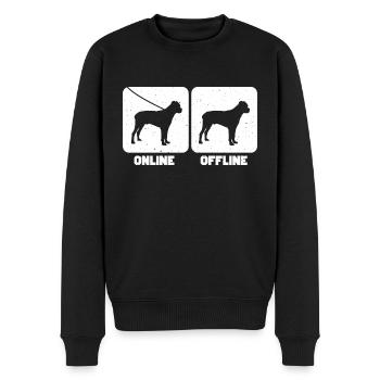 Cane Corso - Men's Premium Organic Jumper - black - Front - Nico (187cm)