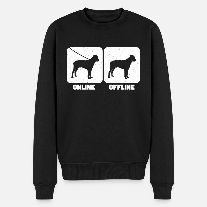 Cane Corso - Männer Premium Bio Pullover - Schwarz