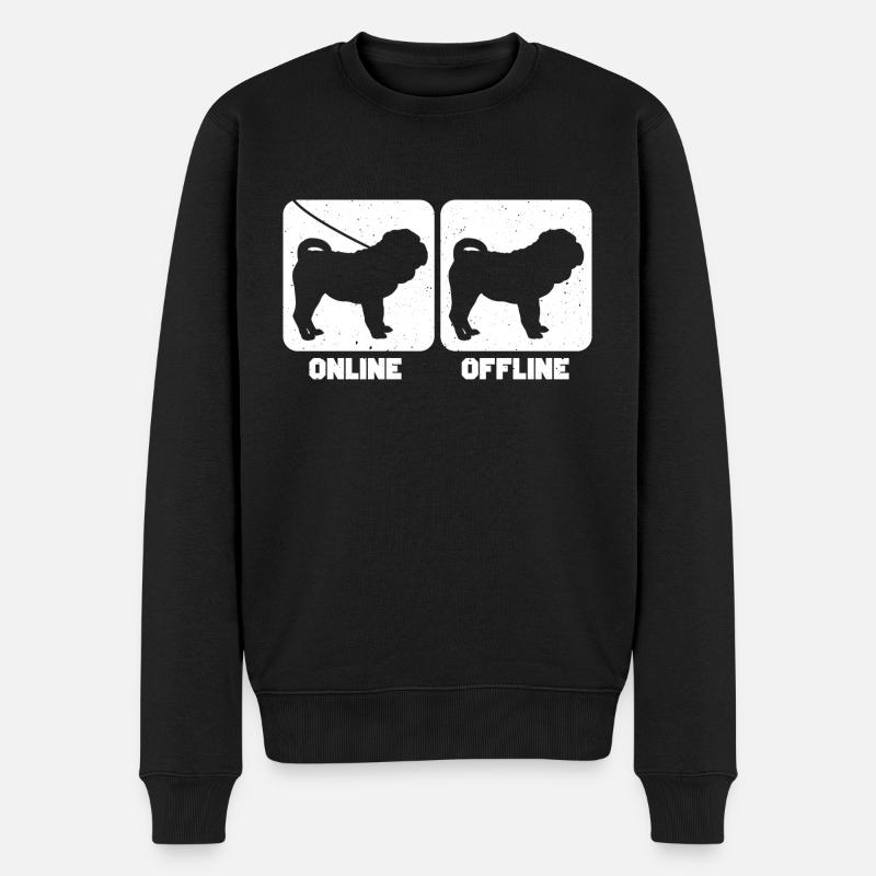 Shar Pei - Pull Premium bio Homme - noir