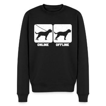 Dogue de Bordeaux - Pull Premium bio Homme - noir - Devant - Nico (187cm)