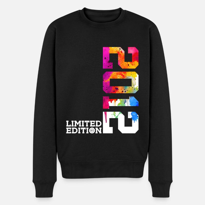 14. GEBURTSTAG LIMITED EDITION 2012 - Männer Premium Bio Pullover - Schwarz