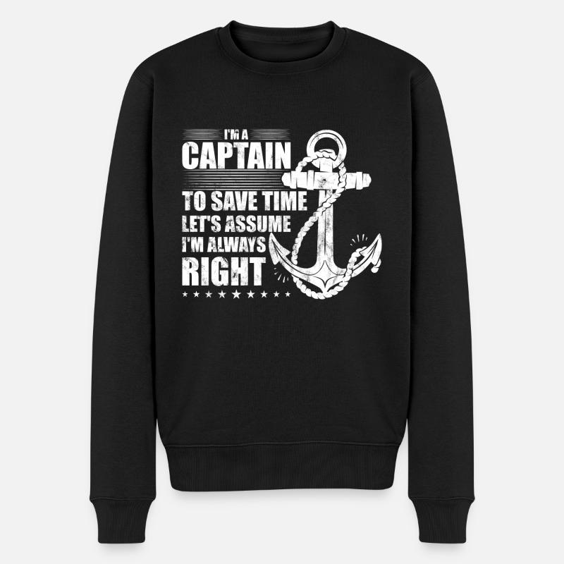Schlepper Schleppboot Tug Life - Men's Premium Organic Jumper - black