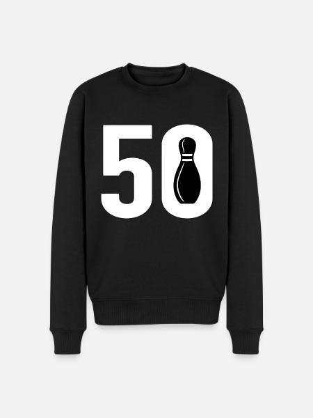 50 Bowling Bowler 50 - Men's Premium Organic Jumper - black