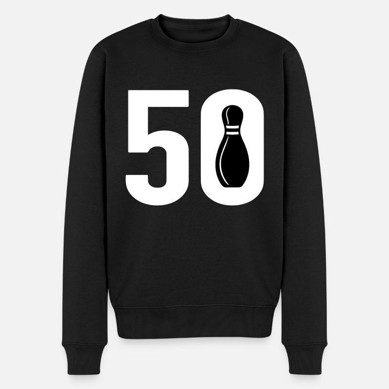 50 Bowling Bowler 50 - Pull Premium bio Homme - noir