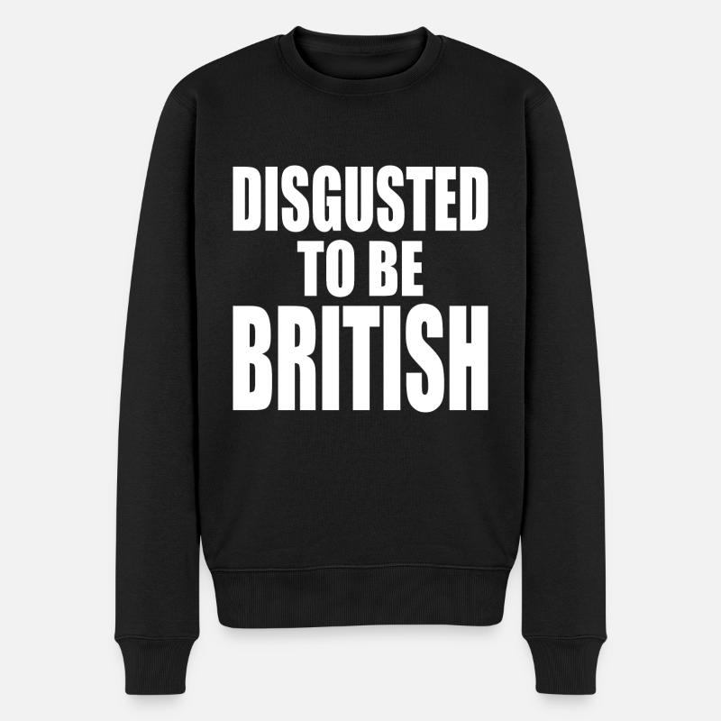 disgusted to be british - Pull Premium bio Homme - noir