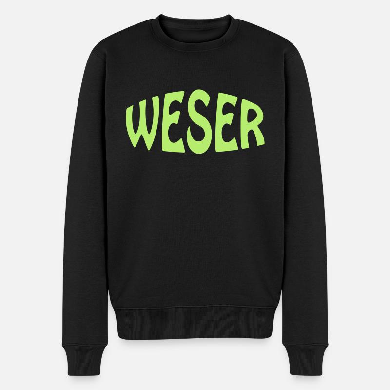 WESER - Männer Premium Bio Pullover - Schwarz