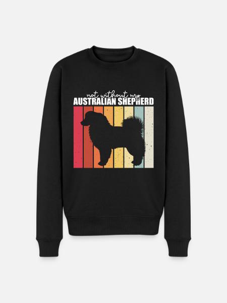 Australian Shepherd Gift - Men's Premium Organic Jumper - black