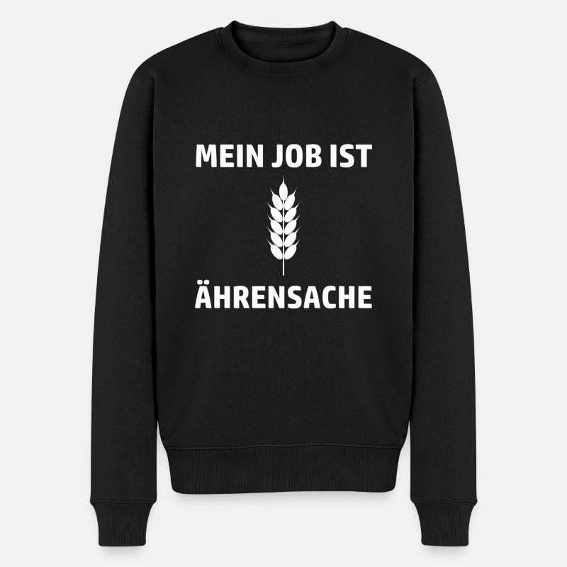 Bauer Bäcker Bäuerin Bäckerin - Männer Premium Bio Pullover - Schwarz