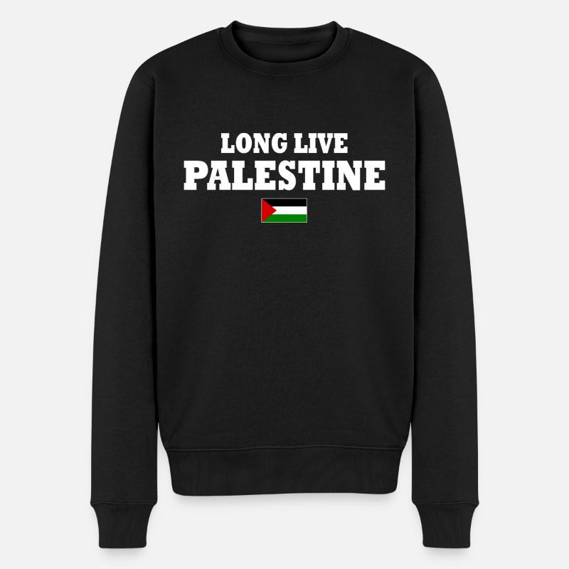 Long live palestine - Pull Premium bio Homme - noir