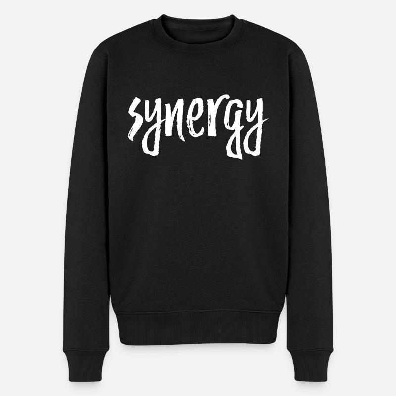 synergy - Männer Premium Bio Pullover - Schwarz