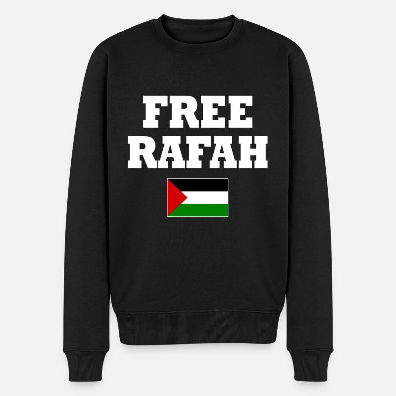 Free rafah - Pull Premium bio Homme - noir