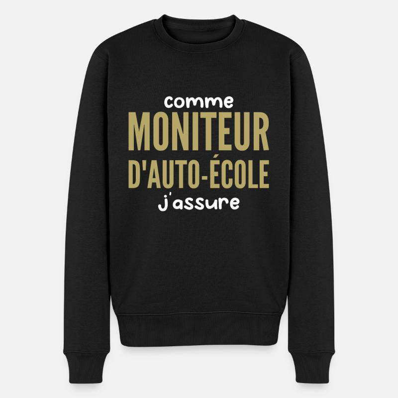 Fahrschul-Instruktor - Männer Premium Bio Pullover - Schwarz