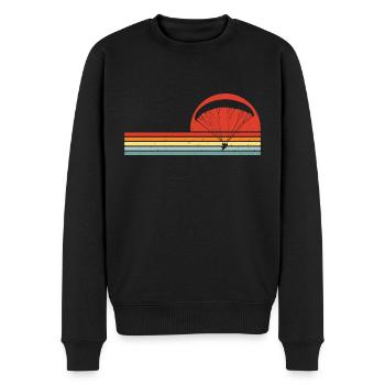 Base-Jumping Design für Fallschirmspringer & Base - Männer Premium Bio Pullover - Schwarz - Vorne - Nico (187cm)
