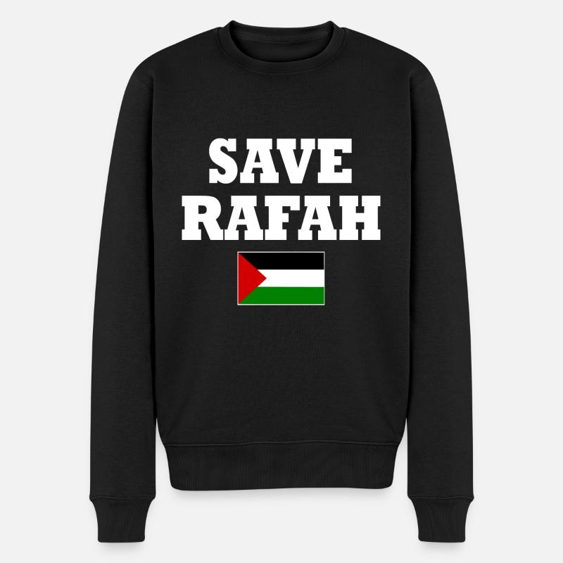 Save rafah - Pull Premium bio Homme - noir
