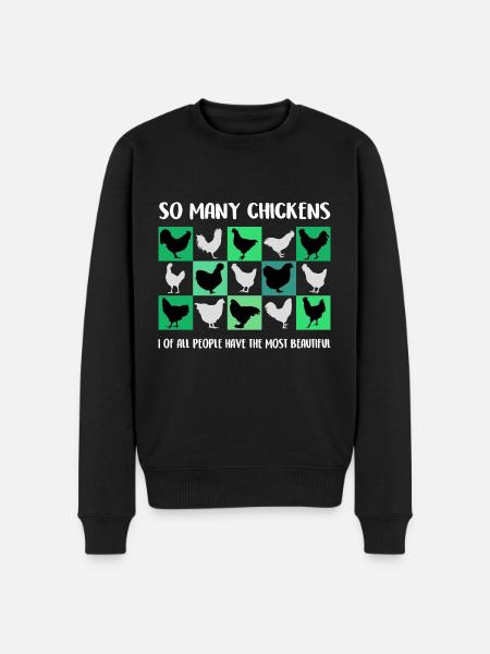 J’ai les plus belles poules - Pull Premium bio Homme - noir