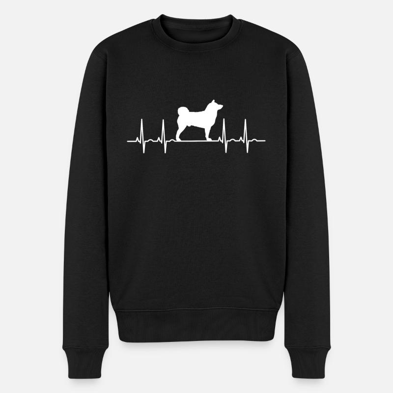 Akita - Männer Premium Bio Pullover - Schwarz