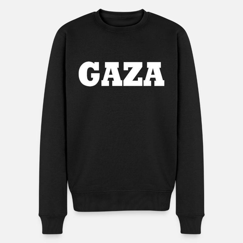 Gaza - Pull Premium bio Homme - noir