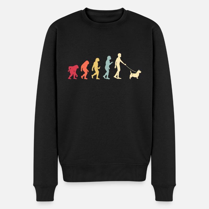 Terrier australien - Pull Premium bio Homme - noir
