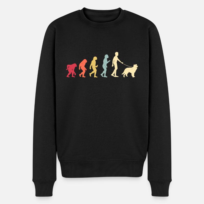 Border Collie Chien - Pull Premium bio Homme - noir