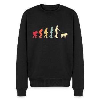 Bulldogge Hunderasse - Männer Premium Bio Pullover - Schwarz - Vorne - Nico (187cm)