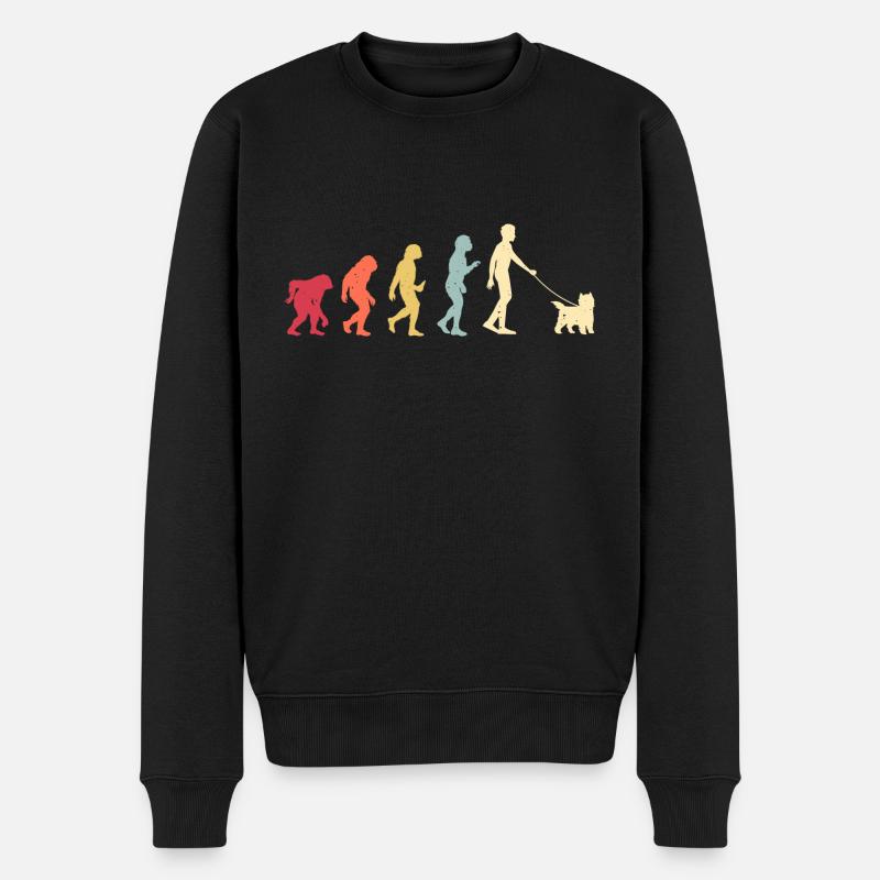 Cairn Terrier - Männer Premium Bio Pullover - Schwarz