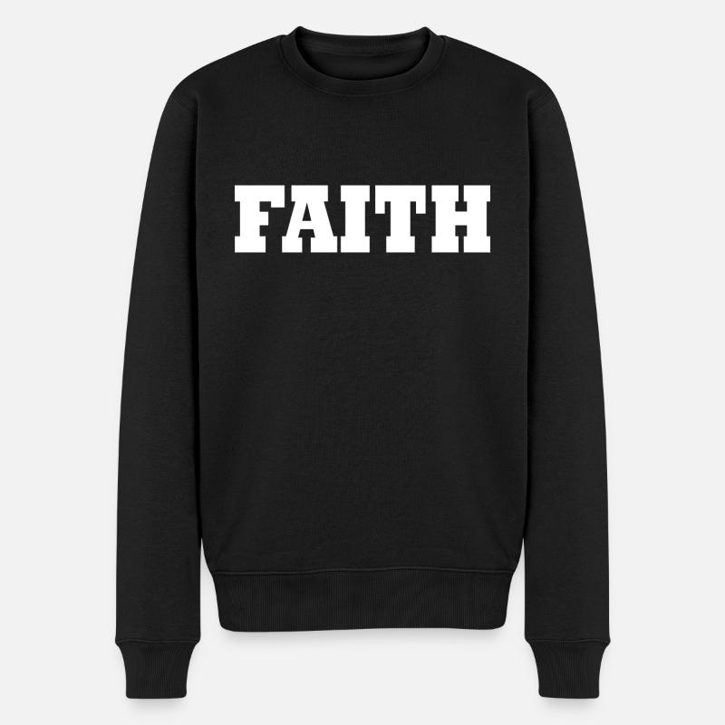 Faith - Pull Premium bio Homme - noir