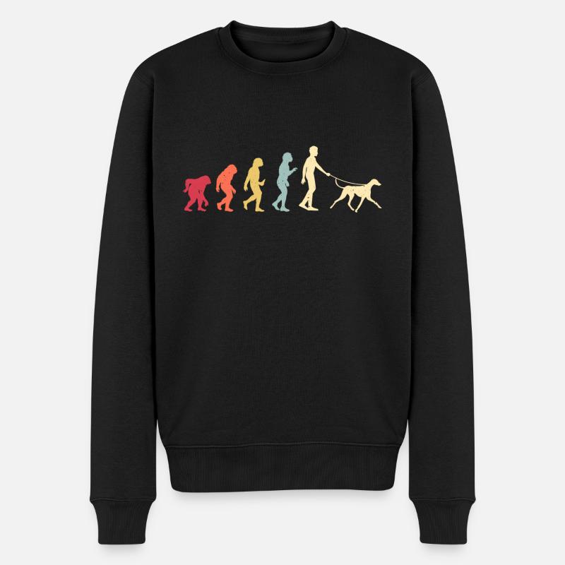 Azawakh - Männer Premium Bio Pullover - Schwarz