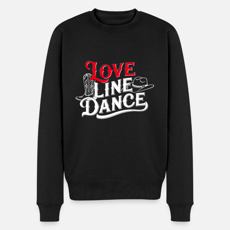 Love Line Dance J’adore la danse en ligne - Pull Premium bio Homme - noir