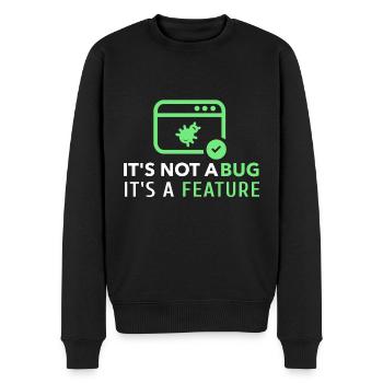 Lustiges Informatik-Shirt für IT-Techniker - Männer Premium Bio Pullover - Schwarz - Vorne - Nico (187cm)