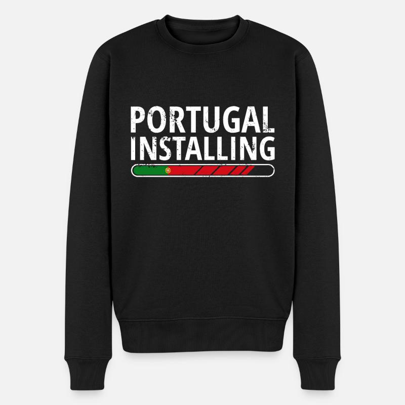 Drapeau du Portugal Utilisé Look Drapeau portugais - Pull Premium bio Homme - noir