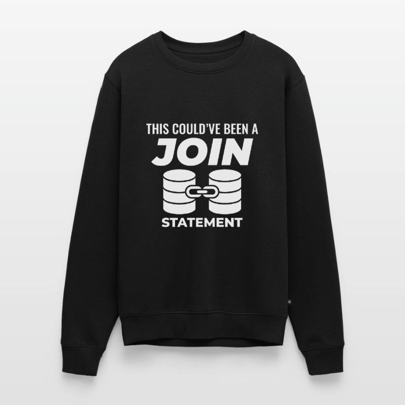 SQL Join Database Statement Programming Data Men's Premium Organic Jumper