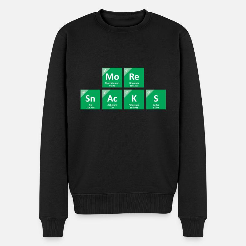 Plus de collations - Pull Premium bio Homme - noir