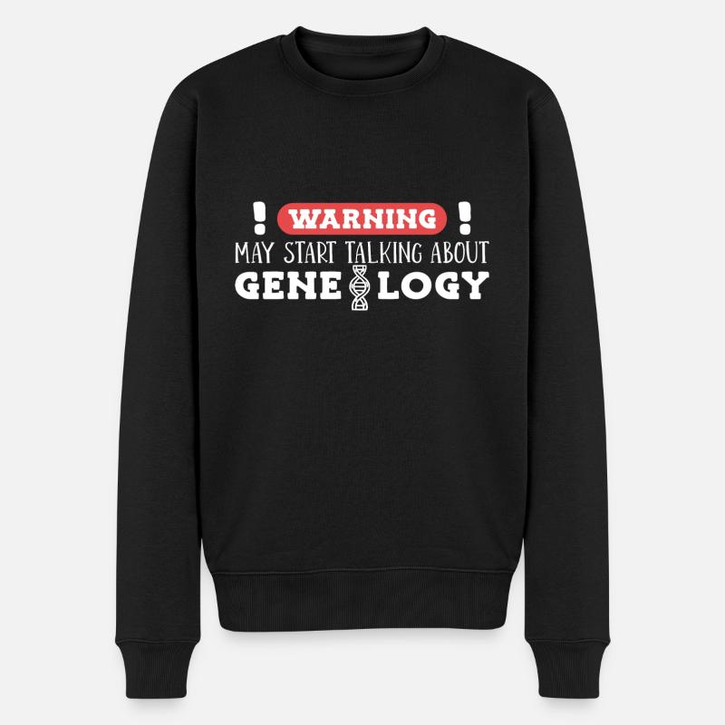 Ahnenforscher - Männer Premium Bio Pullover - Schwarz
